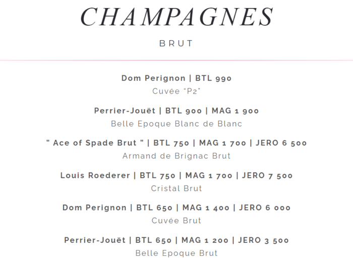 Baoli Miami Bottle Service