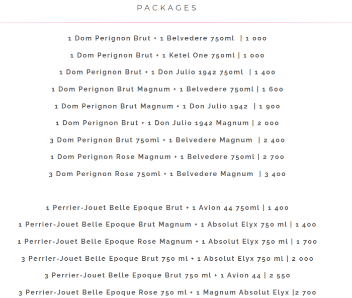 Baoli Miami Bottle Service
